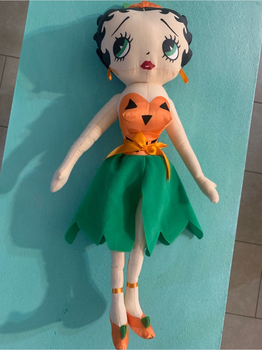 Betty Boop vintage Halloween “Pumpkin Betty” plush doll- collectible